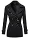 Awesome21 Women's Beautiful Fit Classic Double Breasted Trench Coat