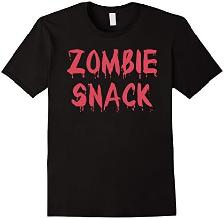 Men's Zombie Snack Halloween Costume T-Shirt Tee 3XL Black