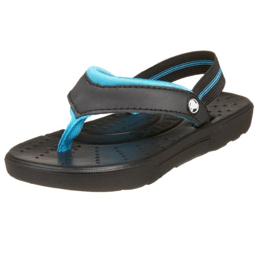 Crocs Toddler / Little Kid Wave Flip Flop, Black 0.8 to 9 M U.S. Toddlers