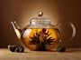 Sun's Tea(TM) 41oz Borosilicate Glass Teapot/Infuser with Organic Black Display Tea Collection