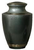 Star Legacy Brass Urn with Velvet Bag, Morning Light Forest Green, Adult/Large