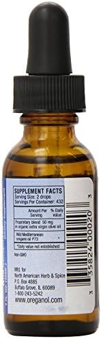 North American Herb and Spice Co. Super Strength Oil of Oregano 1 Oz