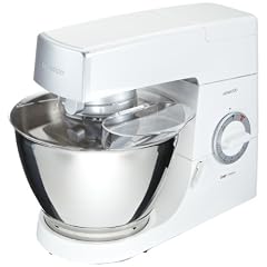 Kenwood KM 336 K�chenmaschine Classic Chef / 800 W / weiss; Getriebe und Geh�use aus Metallkomponenten / Patisserieset 3 teilig AcrylMixaufsatz