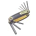 Fold Hex Key Wrench, CRV and MM - 8 Piece