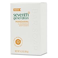 Seventh Generation Cleansing Bar Soap, Mandarin, 3 Count