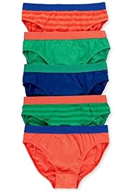 5 Pack Pure Cotton Colour Block Slips