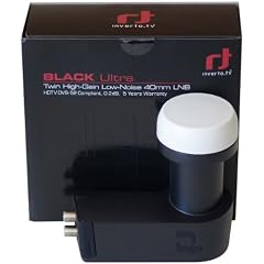 Inverto IDLB-TWNL 40 Uni-Twin LNB Ultra (Feeddurchmesser 40 mm) f�r Analoger und Digitaler Satelliten-Receiver schwarz