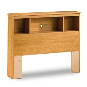South Shore Furniture, Zach Collection, Bookcase Headboard 39, Florence Maple