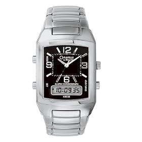 Caravelle by Bulova Men's Bracelet Black Dial Watch #43C13