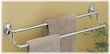 Camden Collection 24 Double Towel Bar - Polished Chrome