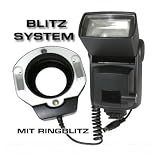 MAKRO RING BLITZ Set ( MAKRORINGBLITZ / SYSTEMBLITZ- KOMBINATION ) mit P-TTL für PENTAX K-r , K-5 , K-7 , K-x , K-m , K100D , K100D Super , K110D , K20D , K200D , ist D , ist DL , ist Ds , ist Ds2 , istDL2 , SAMSUNG NX5 , NX10 , NX100 , GX-1L , GX-1S , GX-10 , GX-20 und viele analoge PENTAX Spiegelreflexkameras …(powered by SIOCORE)