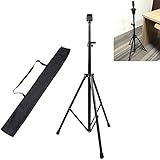 ZJchao Adjustable Cosmetology Mannequin Head Holder Stand for Beauty Hair Salon Hairdressing Training with Carring Bag(Black)