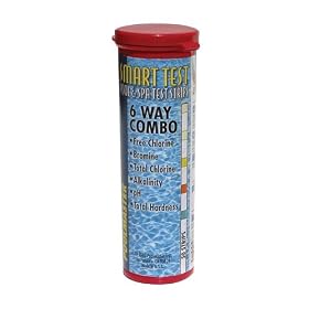 Poolmaster Smart Test 6 Way Combo Test Strips 50 Strip Bottle