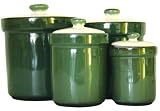Sango Concepts Avocado Cannisters, Set of 4