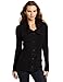 Calvin Klein Jeans Women's Funnelneck Cardigan, Black, Large