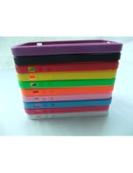 Lot of 10pcs 10 Colors New Hybrid Colorful Design TPU Silicon Bumper Frame Protective Case Cover Accessories for Iphone 5 5s Black White Blue Hotpink Green Yellow Orange Pink Red Purple