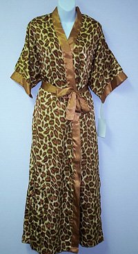 Contessa Di Roma long gown and kimono robe set with matching padded lingerie hanger (Click to see more prints)