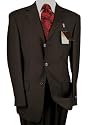 Italian Dark Brown Mens Suits Merino Wool 150s Hand Tailored Suit Complete w/ Jacket and Pants Year Round Use