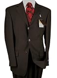 Italian Dark Brown Mens Suits Merino Wool 150s Hand Tailored Suit Complete w/ Jacket and Pants Year Round Use