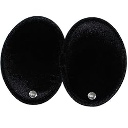Black Velvet - Genuine SWAROVSKI Crystal Embellished Ear Mitts Bandless Ear Muffs 100g ThinsulateTM Insulation DuPontTM Teflon&reg; (2 sizes)
