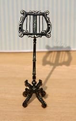 Dollhouse Miniature Handpainted Music Stand