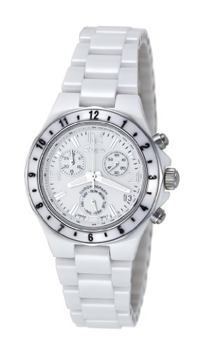 Rougois White Ceramic Ladies Chronograph Watch Rougois White Ceramic Ladies Chronograph Watch