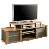 South Shore TV Stand, City Life Collection, Honeydew & Charcoal