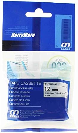 Generic Replacement Label Tape Compatible for Brother P-touch MK131 M-K131 M131 Color Black on Clear (0.47'' 1/2" (12mm) Pack of 2)