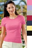 Hanes Silver For Her Ladies Scoop Neck T-shirt (Fitted)
