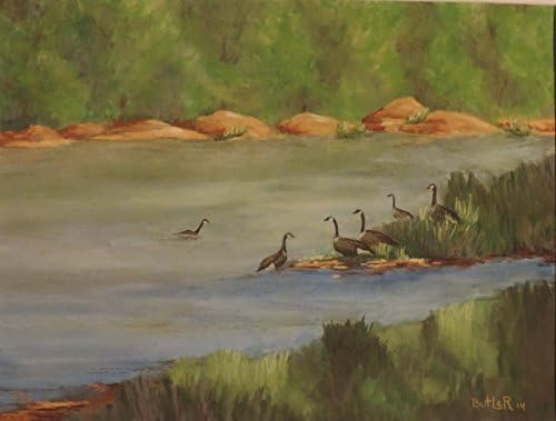 Conference Call (original wildlife painting)