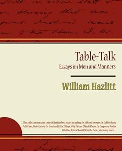 Image of Table-Talk, Essays on Men and Manners