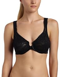 Glamorise Women's Wonderwire Front Close Stretch Lace Bra #9245
