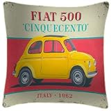 We Love Cushions Fiat 500 Cinquecento Martin Wiscombe Cushion