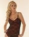  : Folter LACE CAMI TOP Black Stretch Lace with Red Lining