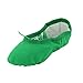 MSMAX Kids Canvas Ballet Shoes Women Ponite Dancing Flats Green 7 M US Toddler