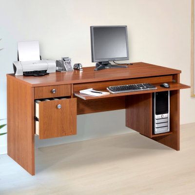 MFINexera Nexera Essentials 60-Inch Computer Desk with File Drawers - Cappuccino - 731008