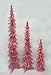 Pre-Lit Pink Alpine Tinsel Christmas Tree 3-Piece Set 2' 3' 4'