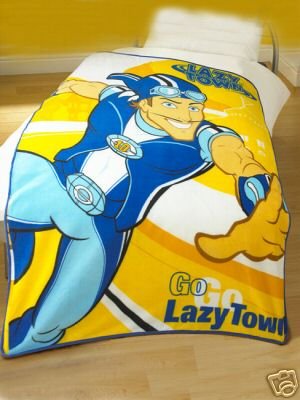 Childrens Toyshop  Kitchen & Housewares : Lazy Town SPORTACUS fleece blanket