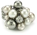 Kenneth Cole New York Urban Bling Grey Pearl Cluster Ring, Size 7.5