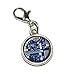 Graphics and More Blue Computer Motherboard Processor CPU Memory Antiqued Bracelet Pendant Zipper Pull Charm with Lobster Clasp