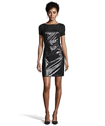 Short Sleeves Belted Natural   Waistline Ponte/Silk/Shantung/Knit Round Neck  Dress