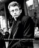 James Dean (Dream Quote) Movie Poster Print - 16' X 20'