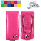 (4 in 1 Combo many color available) Sumac Brand Leather Case with Swivel Belt Clip + Screen Protector for Apple iPod Nano Nano-Chromatic 4th Generation 8gb 16gb (Nano Chromatic Not Included) + CLOTH + Car Charger for ipod nano Chromatic + Wisdom*Courage Neckstrap