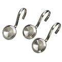Brushed Metal Shower Hooks