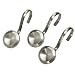 Brushed Metal Shower Hooks