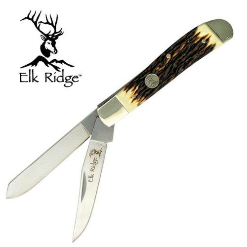 Elk Ridge Er-220Mi Gentleman's Knife 3.5-Inch Closed Elk Ridge Er-220Mi Gentleman's Knife 3.5-Inch Closed