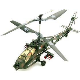 RC Apache Helicopter 4 Channel Remote Control Ready To Fly by HandHelditems