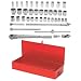 JH Williams WSH-43TB 43-Piece 3/4-Inch Drive Socket and Drive Tool Set with Tool Box