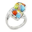 Multi-Color Tulip Millefiori Ring