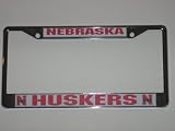 NEBRASKA CORNHUSKERS Durable Metal License Plate Frame